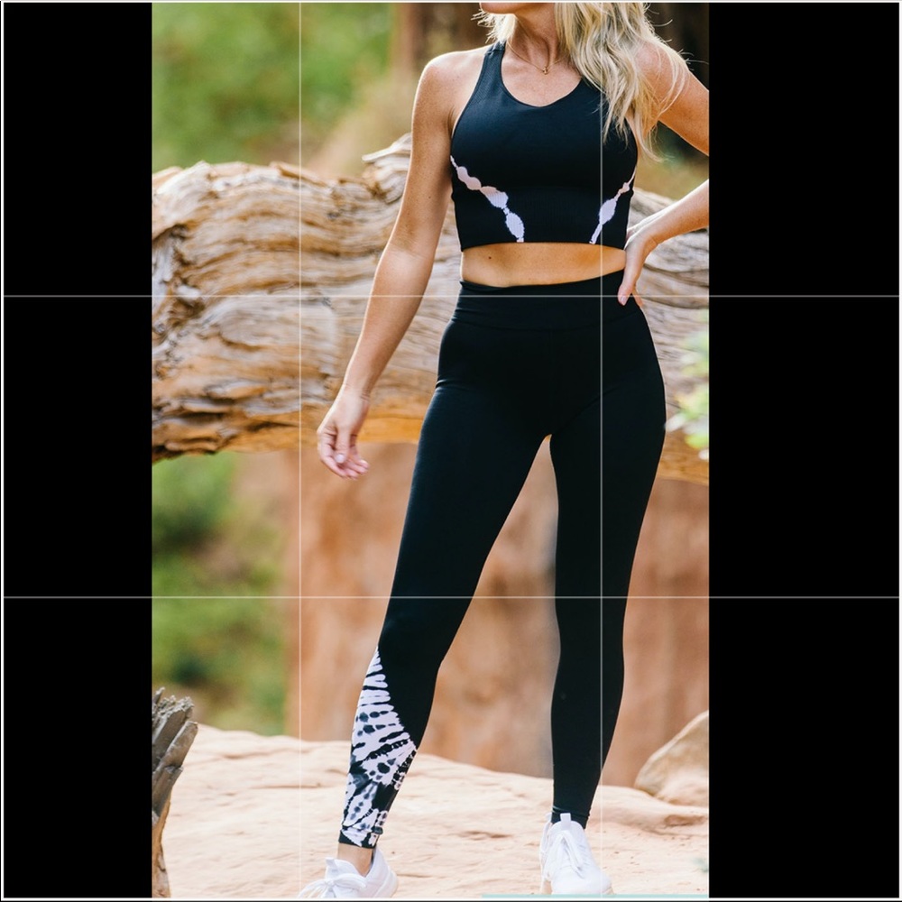 Zyia Black Hendrix Performance Mid-Rise 7/8